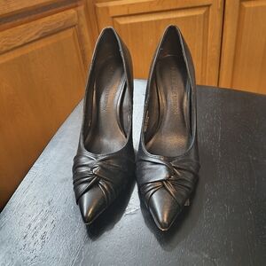 Gabrielle Union Black Heels Women's Knotted Pumps Dressy Office Classy Shoes 6.5